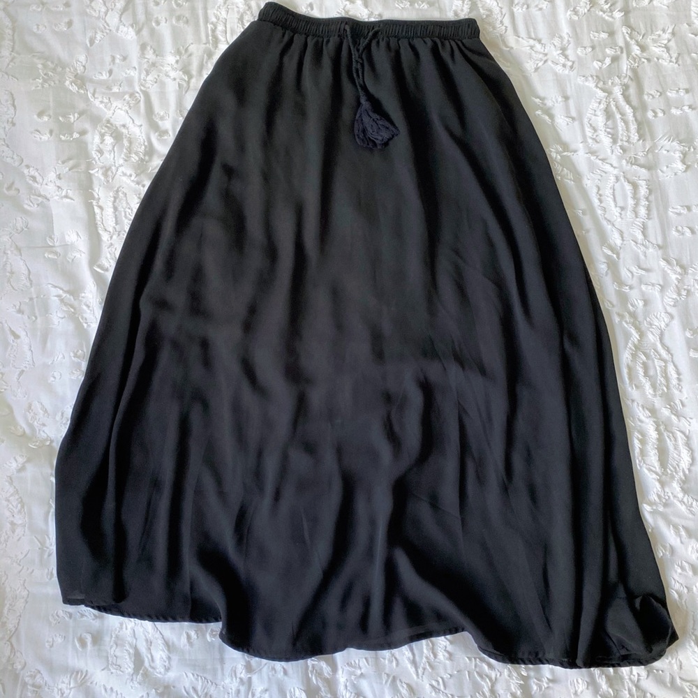 Black maxi skirt